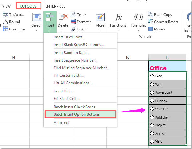 Option Button In Excel For Mac